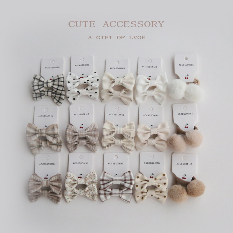Outdoor Furniture Decor - Handmade Elastic Hair Bow for Girls,