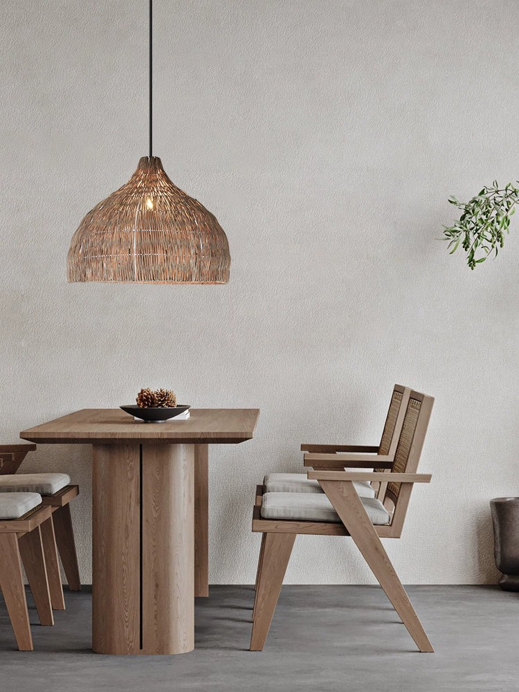 Simple Creative Rattan pendant - Outdoor Furniture Rh ulasan dan harga