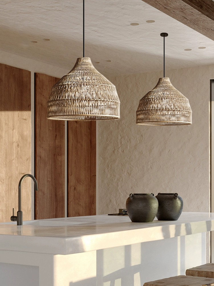 Simple Creative Rattan pendant - Outdoor Furniture Rh ulasan dan harga