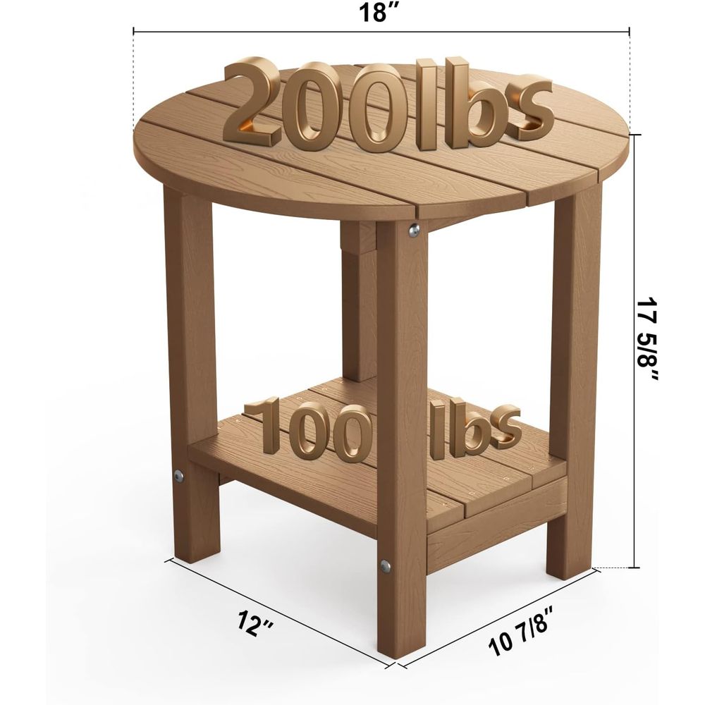 Outdoor 18 Inch Side Table wit - Outdoor Furniture Balcony ulasan dan harga