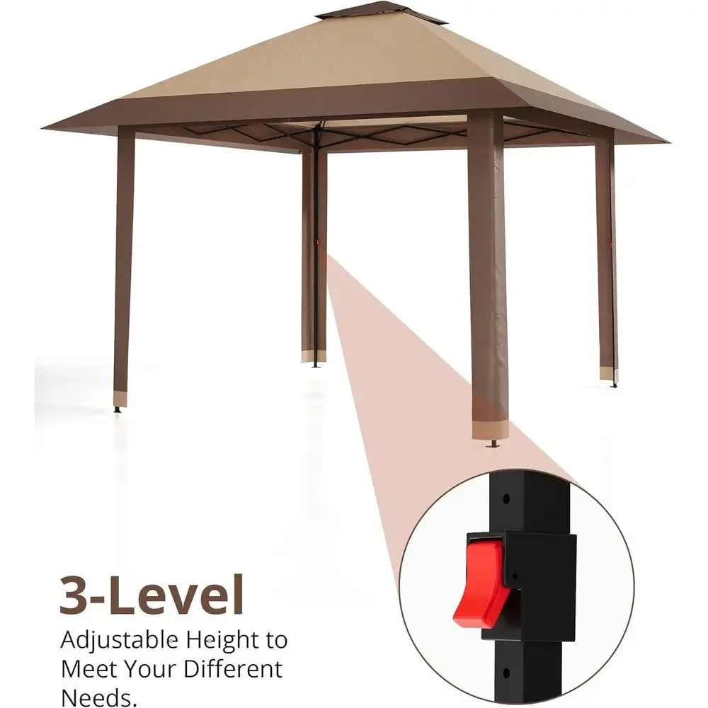 13x13 Outdoor Gazebo with Mesh - Outdoor Furniture Balcony ulasan dan harga