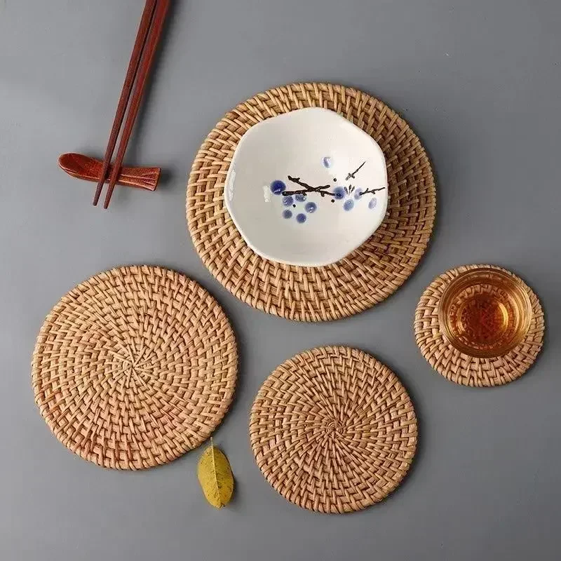 Handmade Round Rattan Coasters - Outdoor Furniture Rh ulasan dan harga