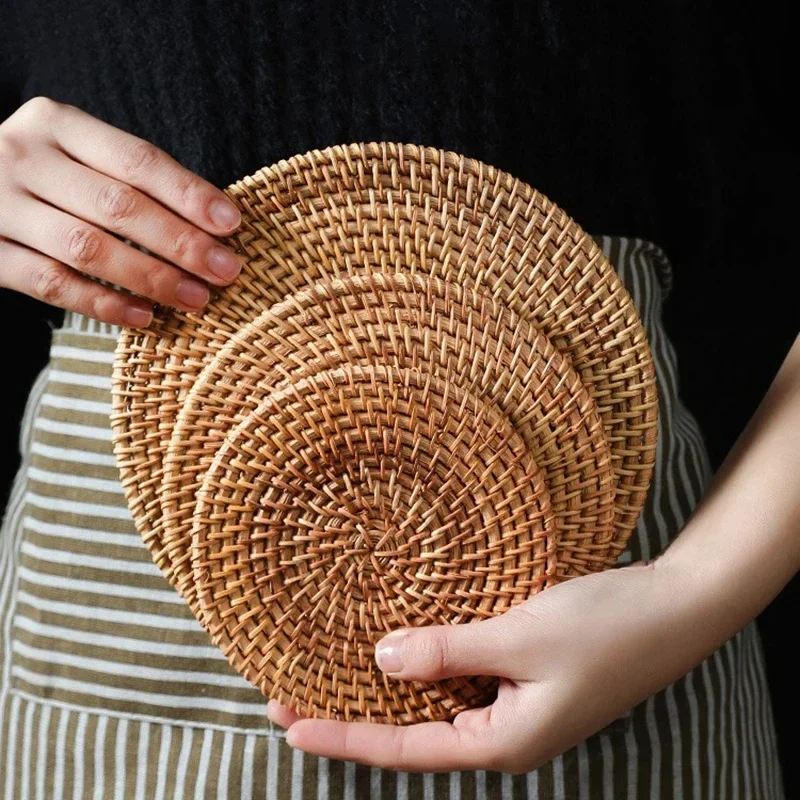 Handmade Round Rattan Coasters - Outdoor Furniture Rh ulasan dan harga