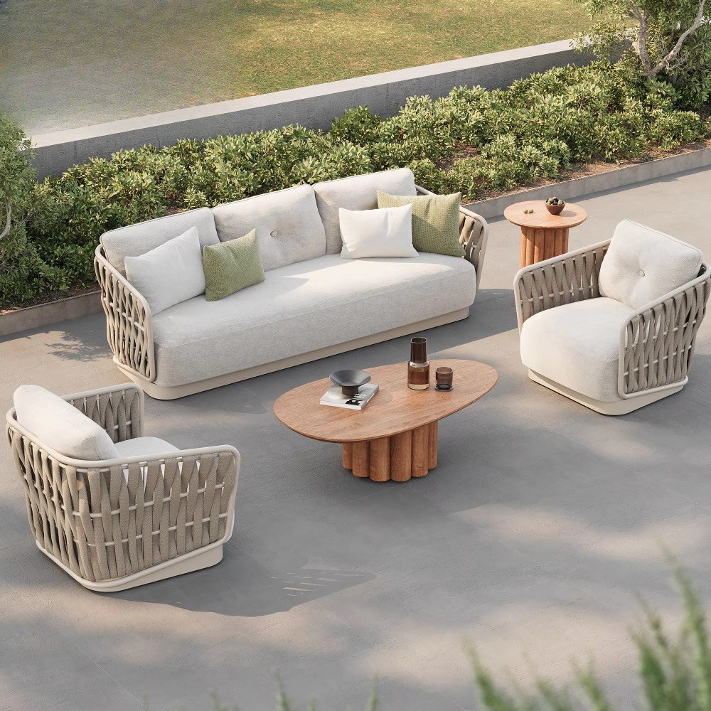 Garden Comfort Sofa Metal Set  - Rattan Lounge Set ulasan dan harga