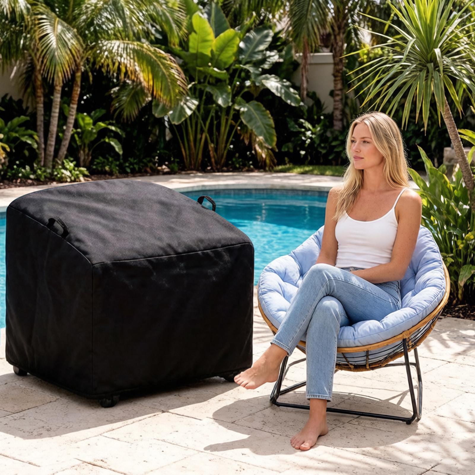 Rocking Chair Covers Waterproo - Rattan Lounge Set ulasan dan harga