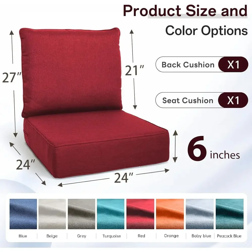 Outdoor Seat Cushion Set - 4 x - Outdoor Furniture Cushions 24 X 24 ulasan dan harga