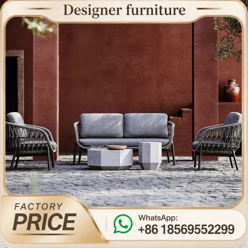 Outdoor Rope Weaving Sofa Set  - Outdoor Furniture Balcony ulasan dan harga