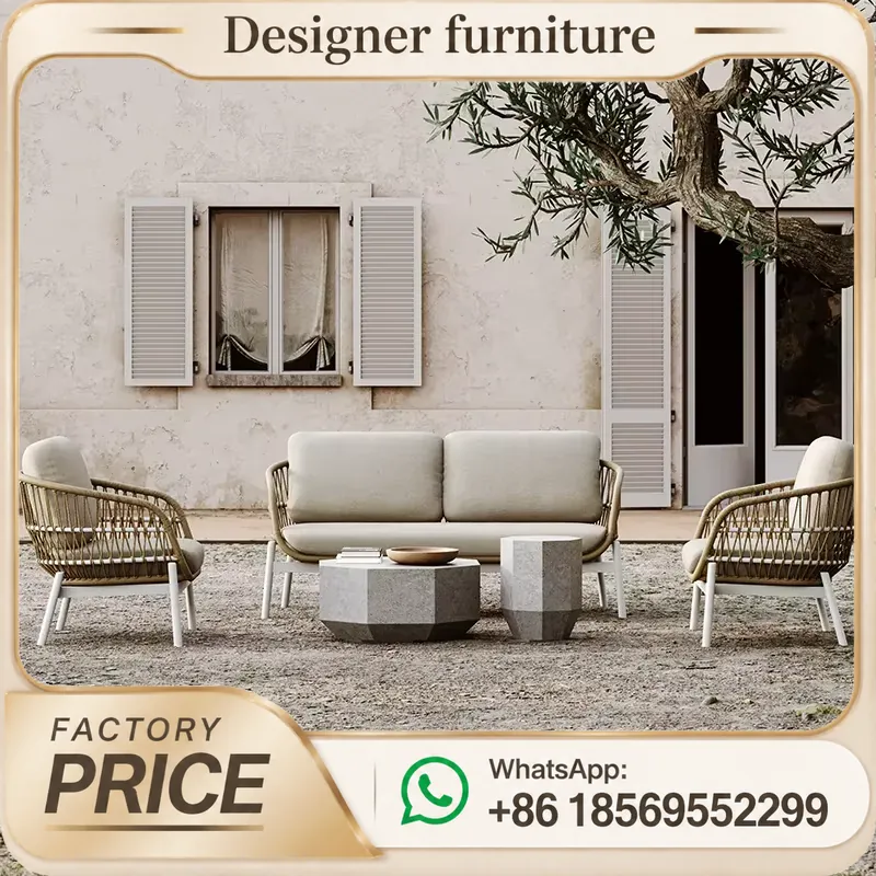 Outdoor Rope Weaving Sofa Set  - Outdoor Furniture Balcony ulasan dan harga