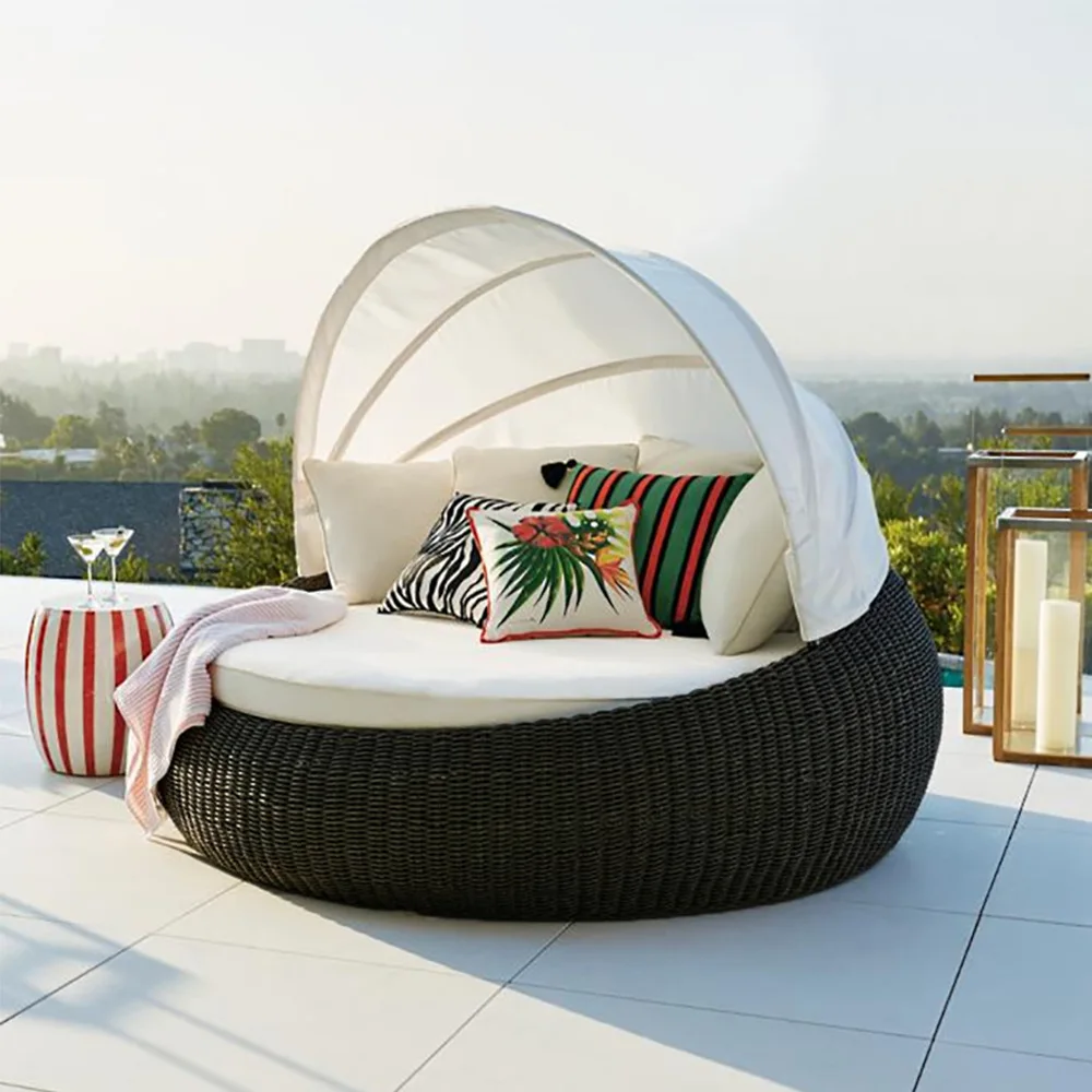 l garden furniture set beach l - Rattan Lounge Set ulasan dan harga