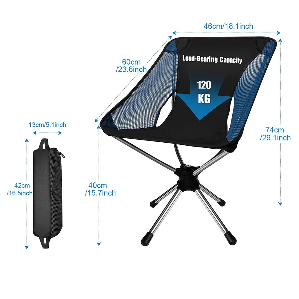 Folding Camping Chair 360° Rot - Outdoor Furniture Diy Plans ulasan dan harga