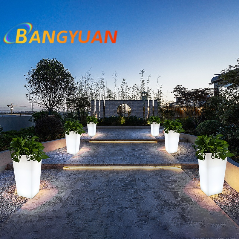 LED Glowing Garden Flower Pot  - Outdoor Furniture Balcony ulasan dan harga