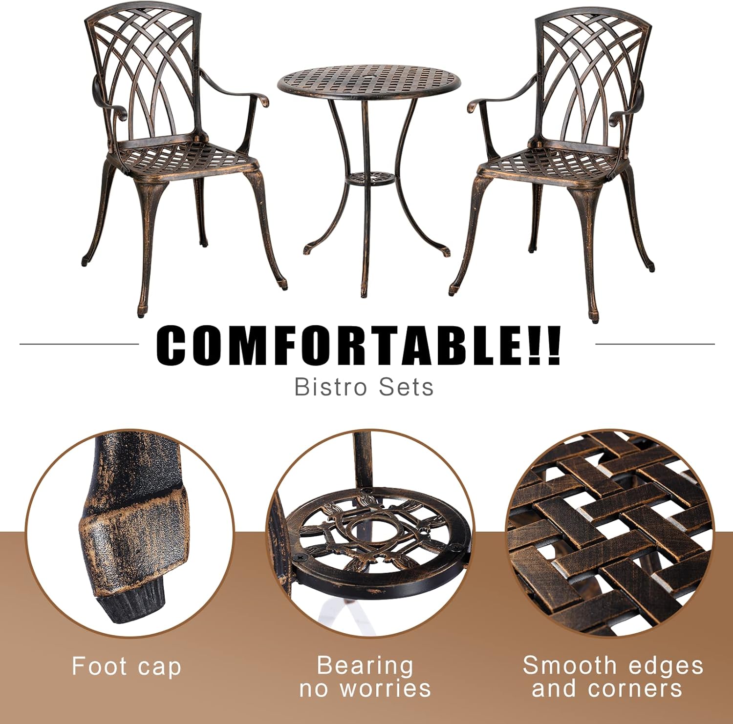 Bronze rust-resistant cast alu - Outdoor Furniture Balcony ulasan dan harga