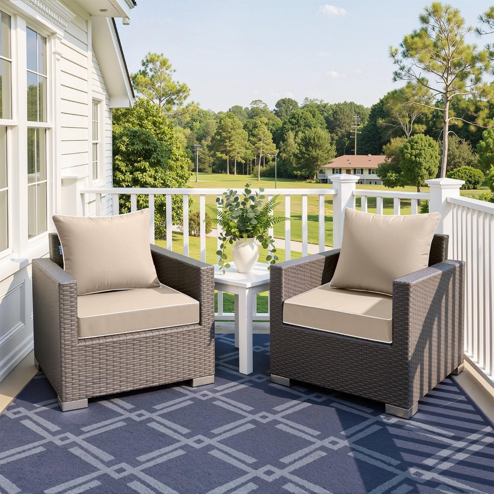 Beige Outdoor Seat Cushion 24x - Outdoor Furniture Cushions 24 X 24 ulasan dan harga