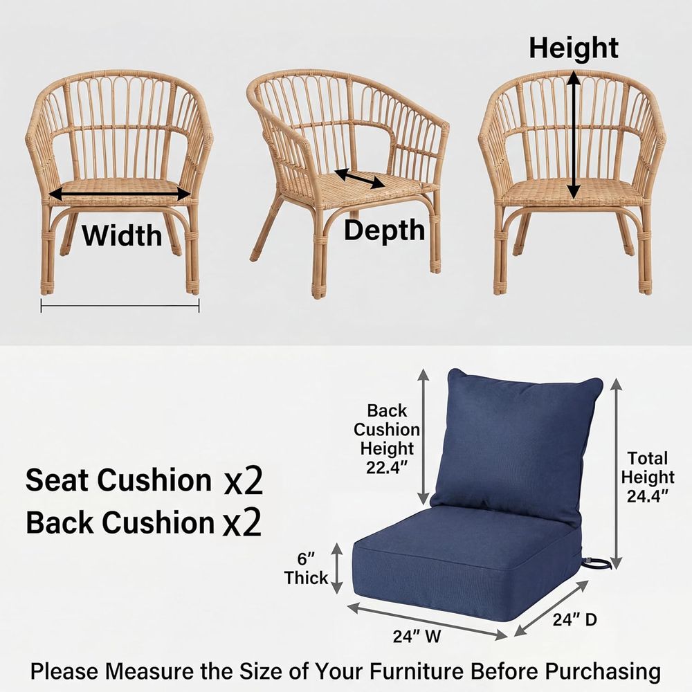 24 x 24 Waterproof Outdoor Cha - Outdoor Furniture Cushions 24 X 24 ulasan dan harga