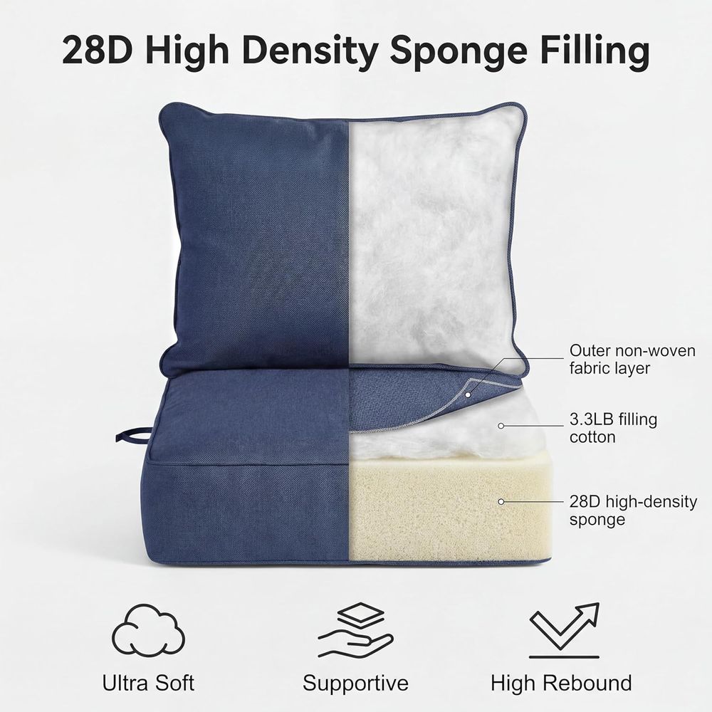 24 x 24 Waterproof Outdoor Cha - Outdoor Furniture Cushions 24 X 24 ulasan dan harga
