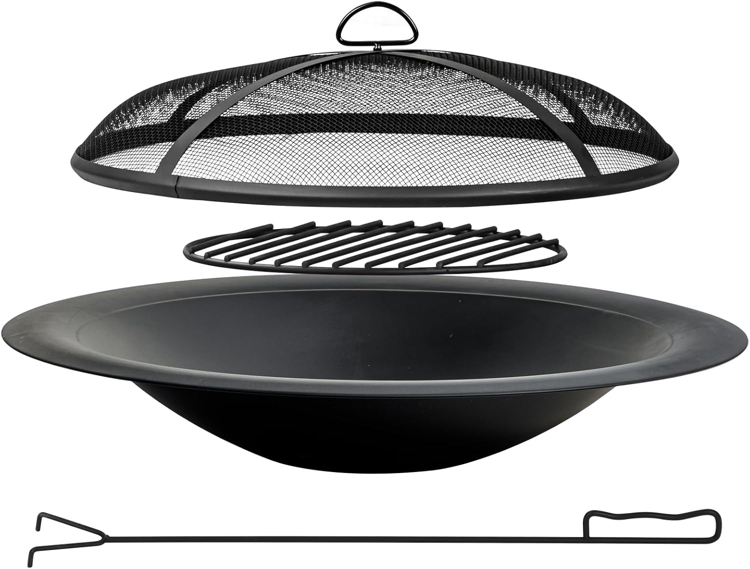 35 Inch Steel Fire Pit Bowl He - Fire Pit Bowl ulasan dan harga