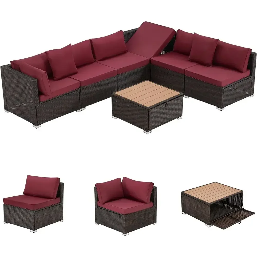 7-Piece Outdoor Patio Furnitur - Outdoor Furniture Balcony ulasan dan harga