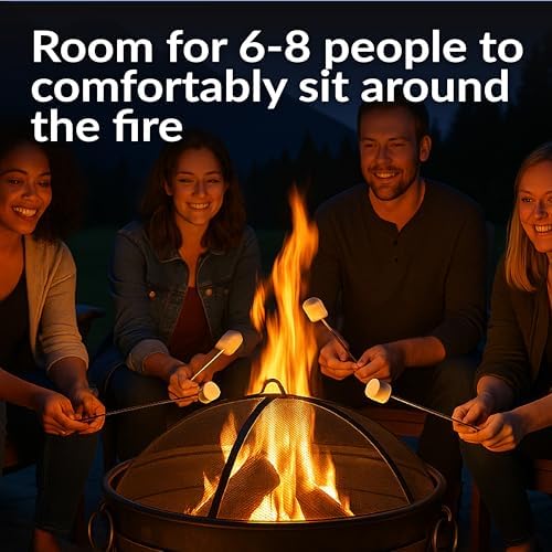 34-Inch Steel Large Fire Pit f - Fire Pit Bowl ulasan dan harga