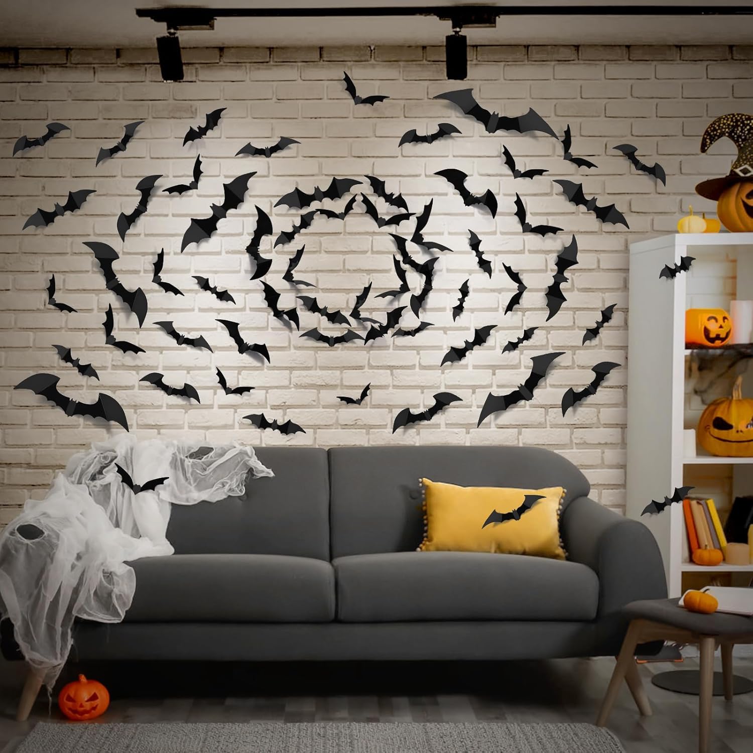 100pcs Bats Halloween Decorati - Outdoor Furniture Diy ulasan dan harga