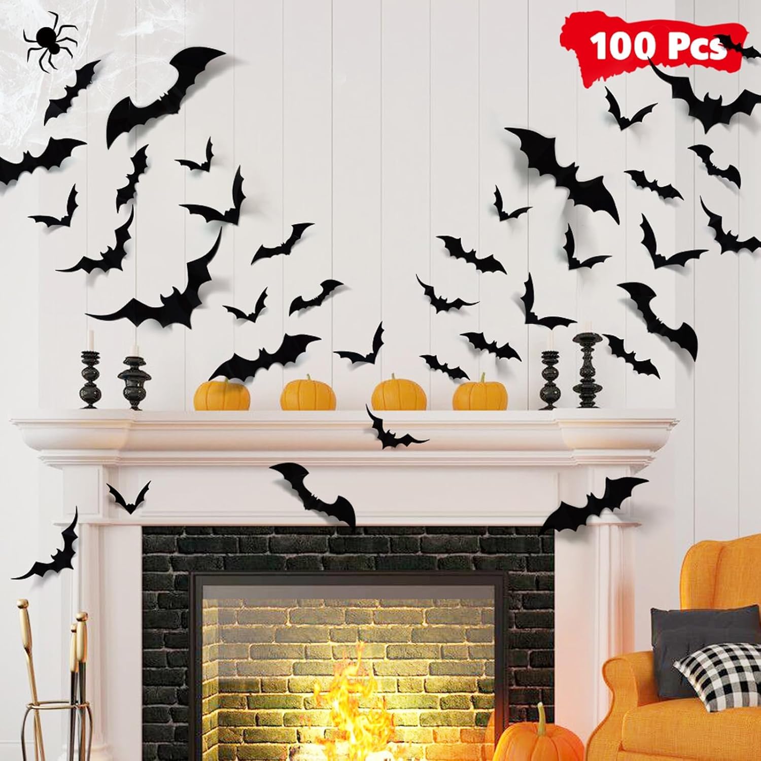 100pcs Bats Halloween Decorati - Outdoor Furniture Diy ulasan dan harga