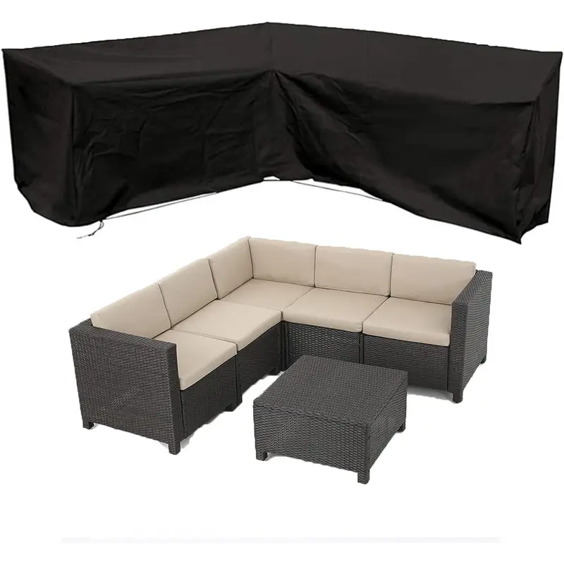 Anti-UV L-shaped Outdoor Sofa  - Outdoor Furniture L Shape ulasan dan harga