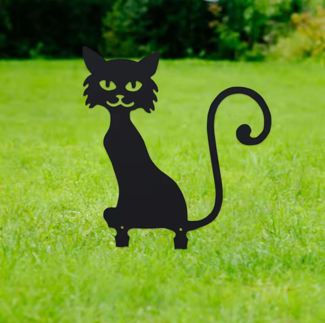 Charming Black Furry Kitten Me - Outdoor Furniture Decor ulasan dan harga