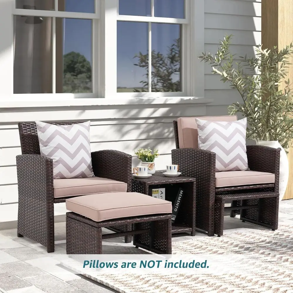 5-Piece Outdoor Patio Furnitur - Outdoor Furniture Balcony ulasan dan harga