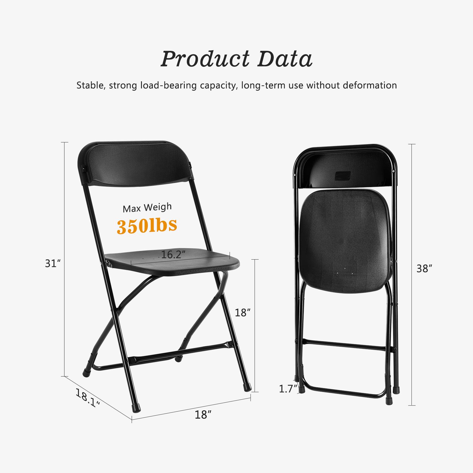 JHK Plastic Folding Chair 4/6  - Outdoor Furniture Diy Plans ulasan dan harga