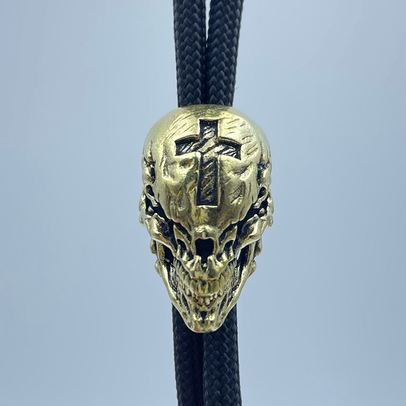 Brass Cross Skull Head Knife B - Outdoor Furniture Diy ulasan dan harga