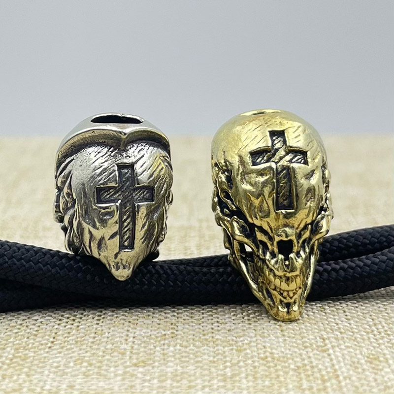 Brass Cross Skull Head Knife B - Outdoor Furniture Diy ulasan dan harga