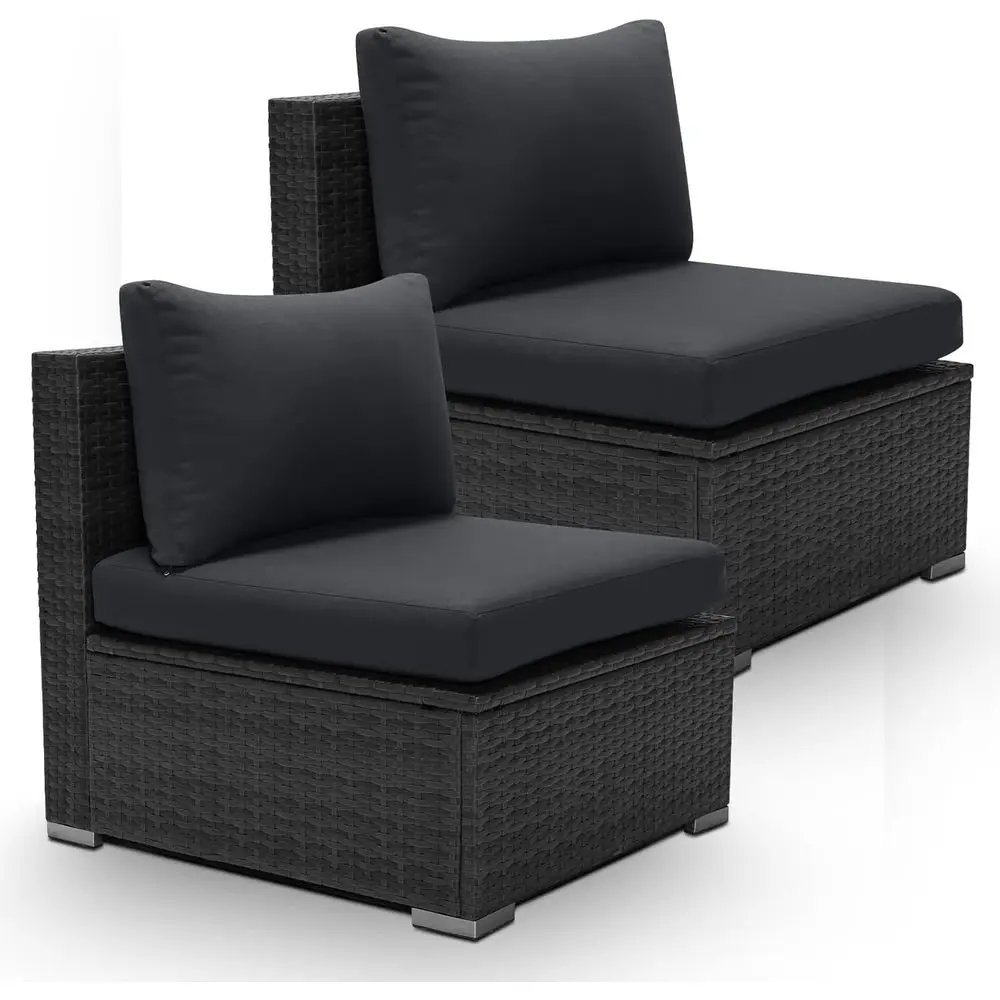 2-Piece Rattan Patio Furniture - Outdoor Furniture Balcony ulasan dan harga