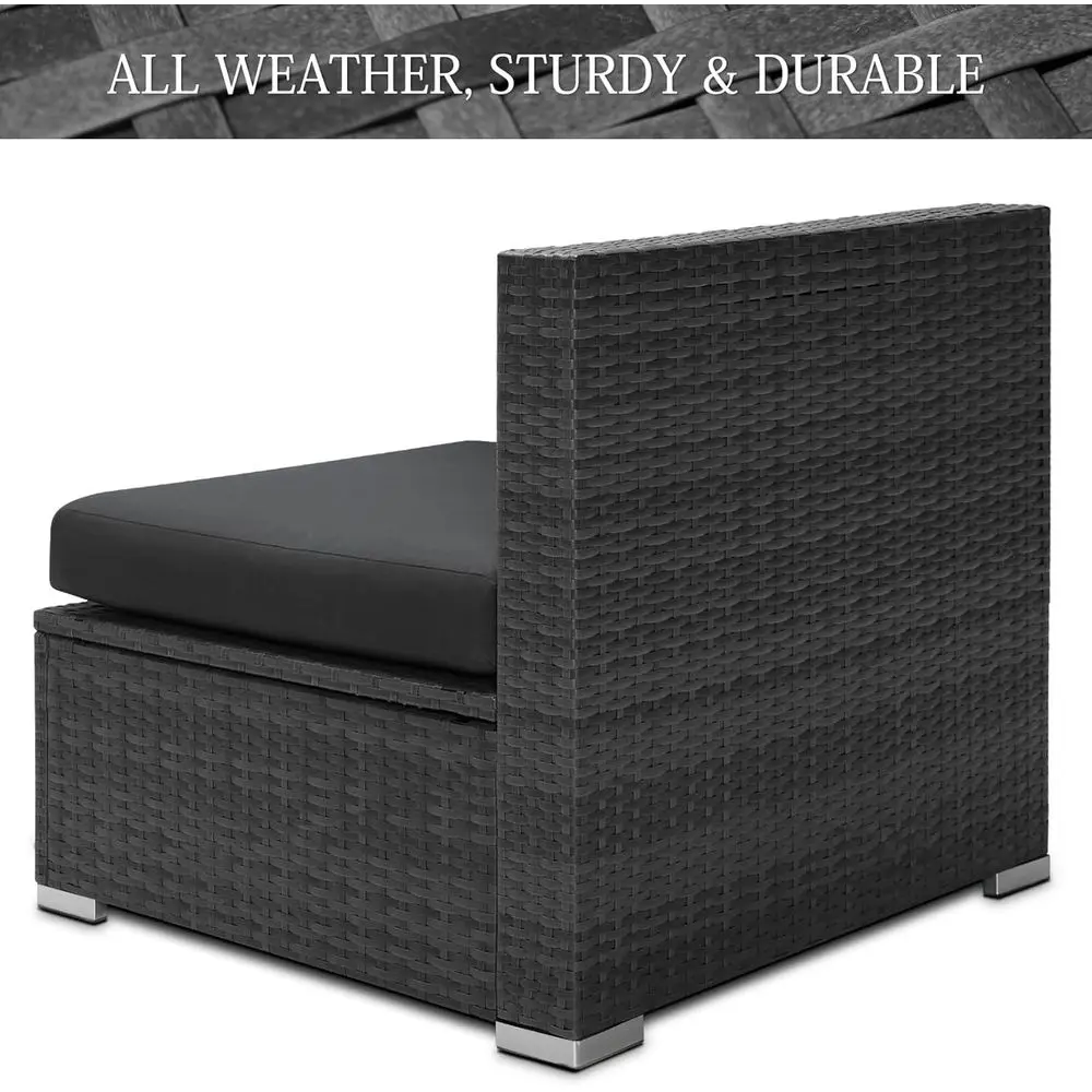 2-Piece Rattan Patio Furniture - Outdoor Furniture Balcony ulasan dan harga