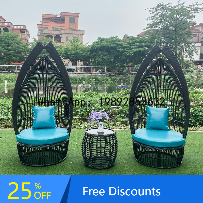 Outdoor Creative Rattan Woven  - Rattan Lounge Set ulasan dan harga