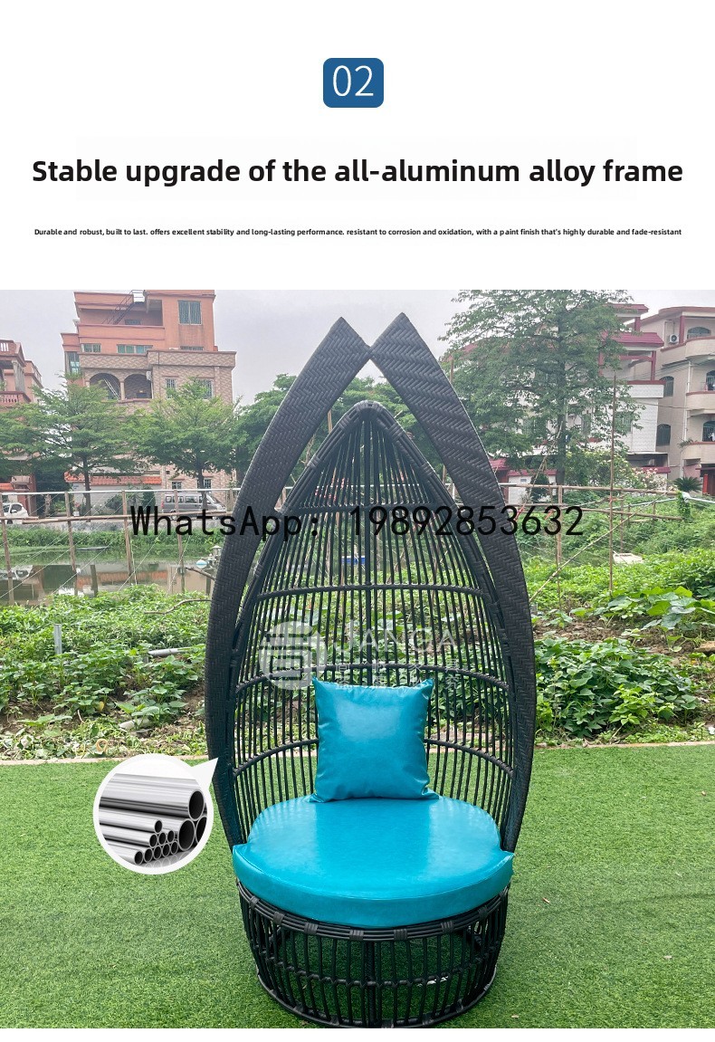 Outdoor Creative Rattan Woven  - Rattan Lounge Set ulasan dan harga