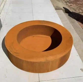 -Corten steel  wood burning ou - Fire Pit Bowl ulasan dan harga