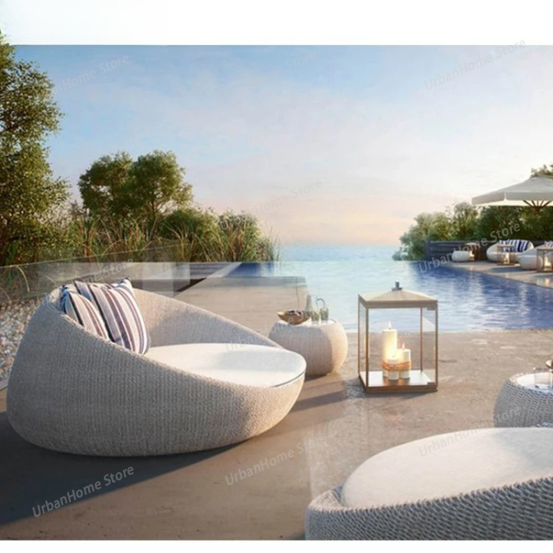Modern Patio Furniture Rattan  - Rattan Lounge Set ulasan dan harga