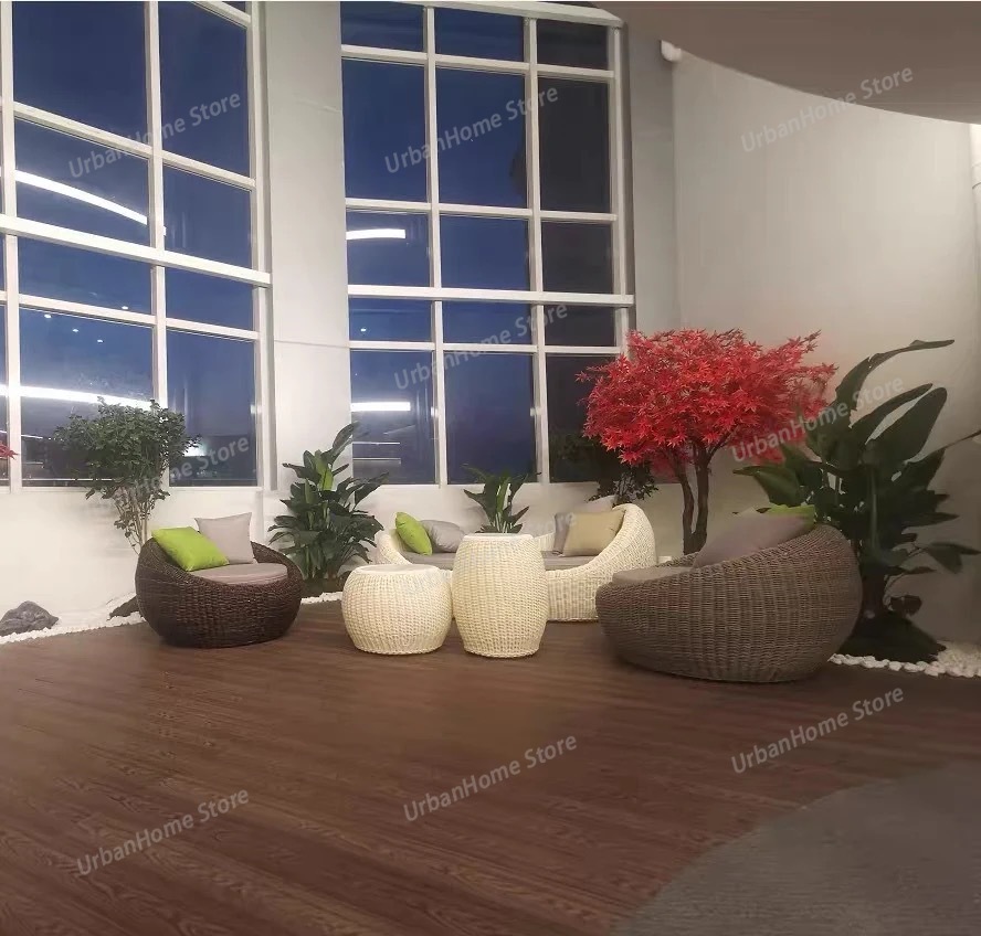 Modern Patio Furniture Rattan  - Rattan Lounge Set ulasan dan harga