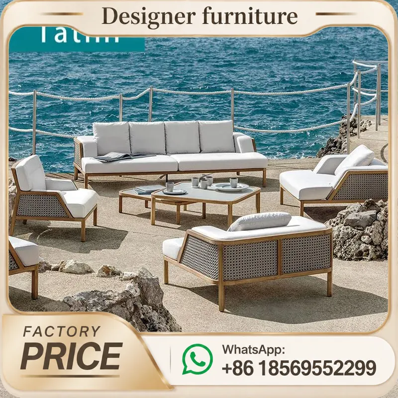 Outdoor Teak Sofa Set Waterpro - Outdoor Furniture Balcony ulasan dan harga