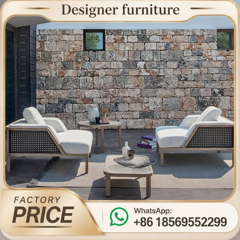 Outdoor Teak Sofa Set Waterpro - Outdoor Furniture Balcony ulasan dan harga