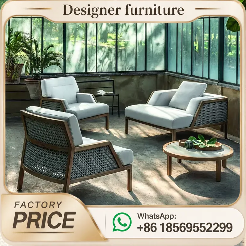 Outdoor Teak Sofa Set Waterpro - Outdoor Furniture Balcony ulasan dan harga